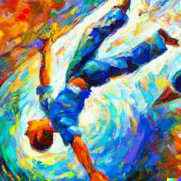 the discovery of gravity, painting by Leonid Afremov generated by DALL·E 2